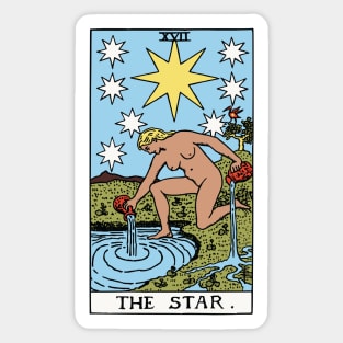 The Star Tarot Card Rider Waite Sticker